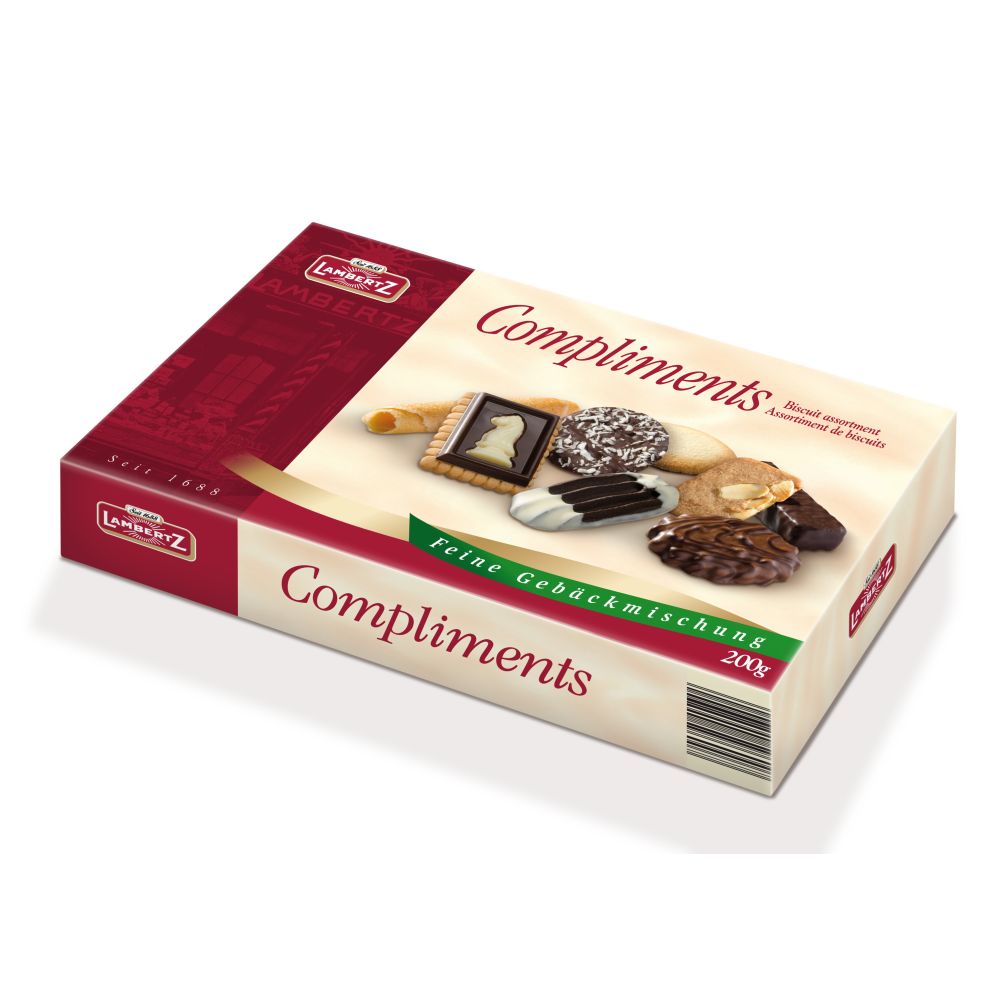 Lambertz - Biscoitos Sortidos c Chocolate Compliments 200g ...