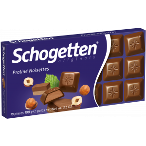 Schogetten - Chocolate Schogetten Pralinee Nougat 100g