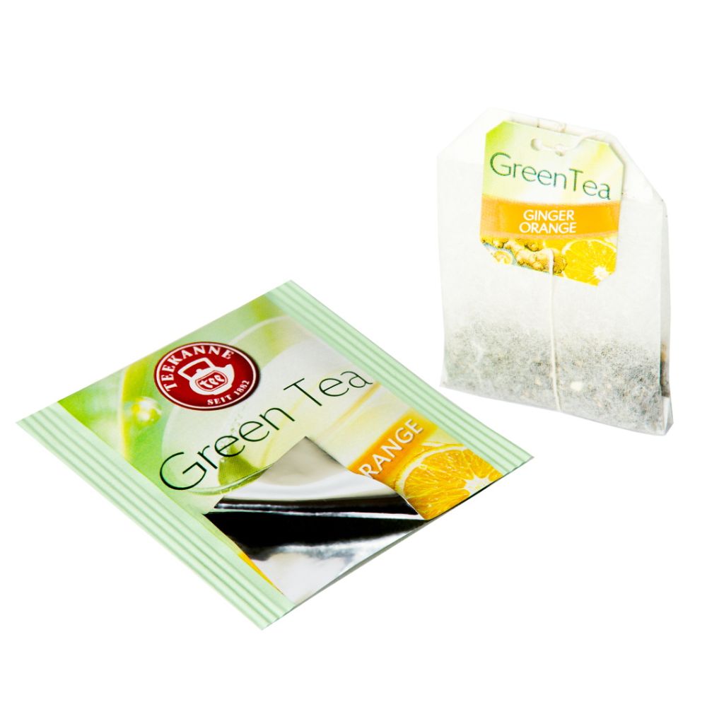 Teekanne - Chá Verde Gengibre e Laranja (20 saquinhos) 35g