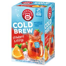 Teekanne - Chá Cold Brew Morango e Laranja (18 saq) 45g